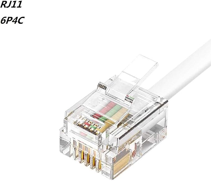 URBEST 2 PCS RJ11 Male to Female Two Way Telephone Splitter Converter Cable - Image 4