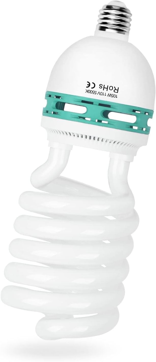 EMART Full Spectrum Light Bulb, 105W Spiral CFL 5500k Daylight by EMART