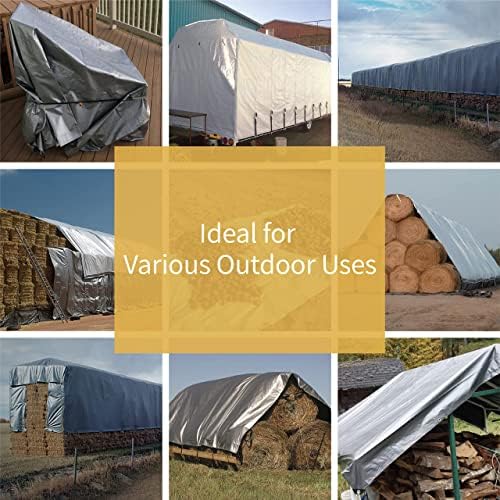 GUARD SHIELD Heavy Duty Tarp 30x40 Feet Silver Multi Purpose Thick Waterproof - Image 6