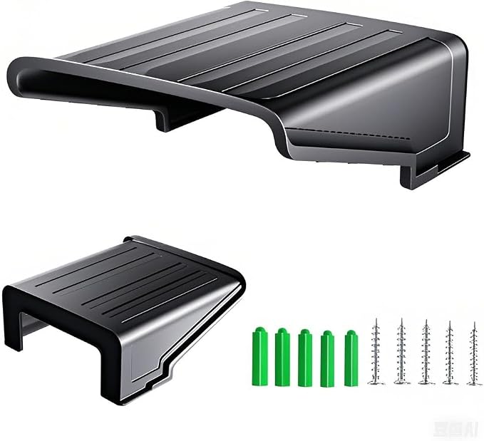 Black Square CCTV Security Sun Rain Shade Camera Cover Shield Protective Roof by FINXRoll