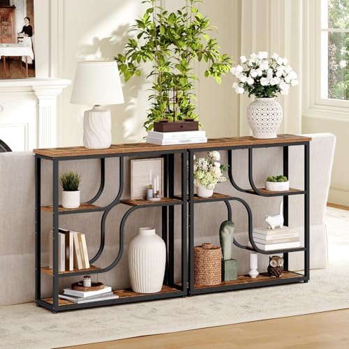 HOOBRO 29.5" Console Table, 5-Tier Narrow Entryway Table, Sofa Table - Image 2