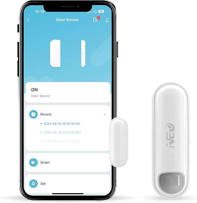 Zigbee Contact Sensor for Door and Window, Zigbee Door Sensor Compatible by NEO