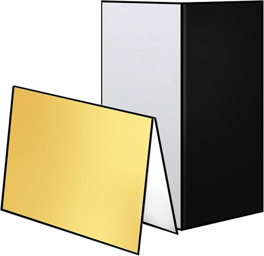 Meking 17x12 Inch 3 in 1 Light Reflector Photography Cardboard, Studio Foldable by Meking