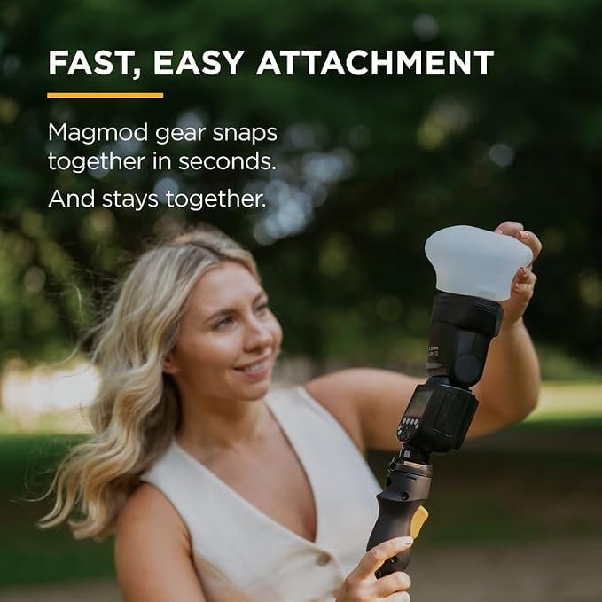 MagMod MagSphere 2 & MagGrip 2 Bundle, Magnetic Flash Diffuser Kit - Image 4