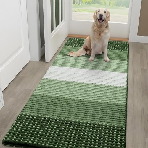 Kitinjoy Indoor Outdoor Door Mat, 59x24 Non-Slip Dirt Trapper Doormats by Kitinjoy