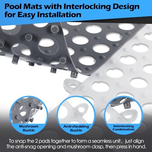 Tinideya 50 Pcs Drainage Interlocking Floor Tiles - Image 3