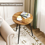 Side Table Small Round End Table Indoor Accent Table - Image 5