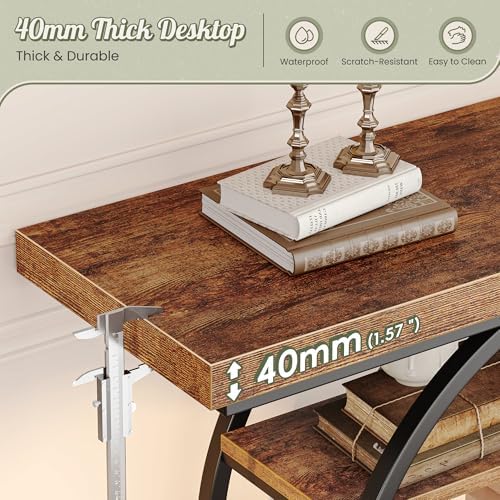 Huuger 47.2 Inch Entryway Table, Industrial Console Sofa Table - Image 5