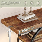 Huuger 47.2 Inch Entryway Table, Industrial Console Sofa Table - Image 5