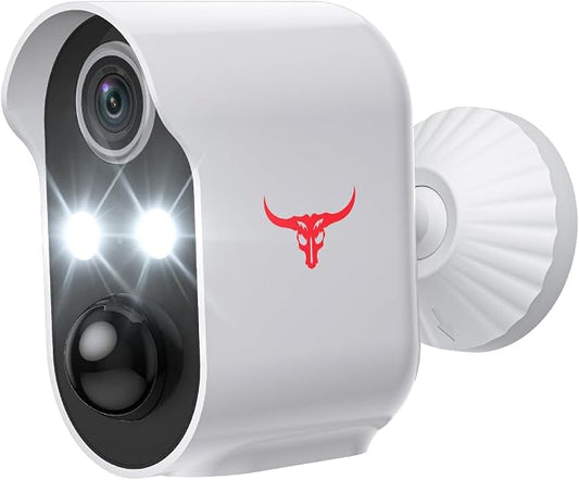 1080P Wireless Security Camera Outdoor, Battery Powered, AI Human Detection by Unknown