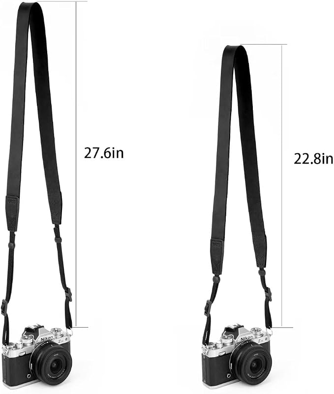 Crazy Horse Leather Camera Strap, Vintage Camera Strap, Adjustable Camera Neck - Image 5