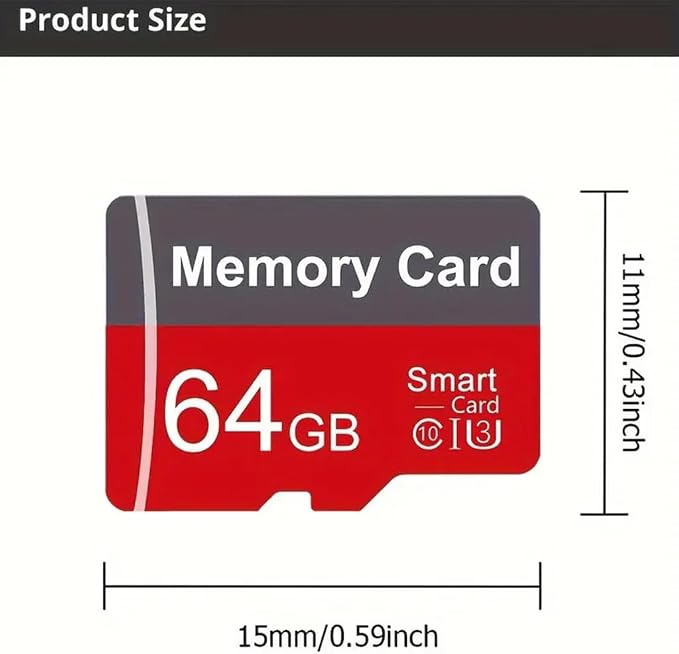 2 Pack Memory Card 64GB with Adapter, High Speed TF Card, UHS-I C10 A1 Memory - Image 8