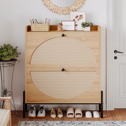 IRONCK Rattan Shoe Cabinet Storage - Image 4