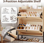 IRONCK Rattan Shoe Cabinet Storage - Image 5