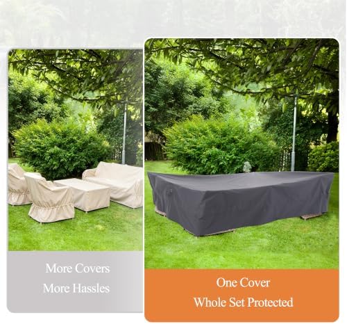 WJ-X3 Extra Large Waterproof Patio Furniture Set Cover - Image 3