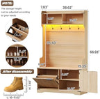 Maupvit 5-in-1 Entryway Hall Tree - Image 2