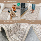 2x3 Non-Slip Washable Kitchen Rug – Boho Small Accent Rug - Image 5