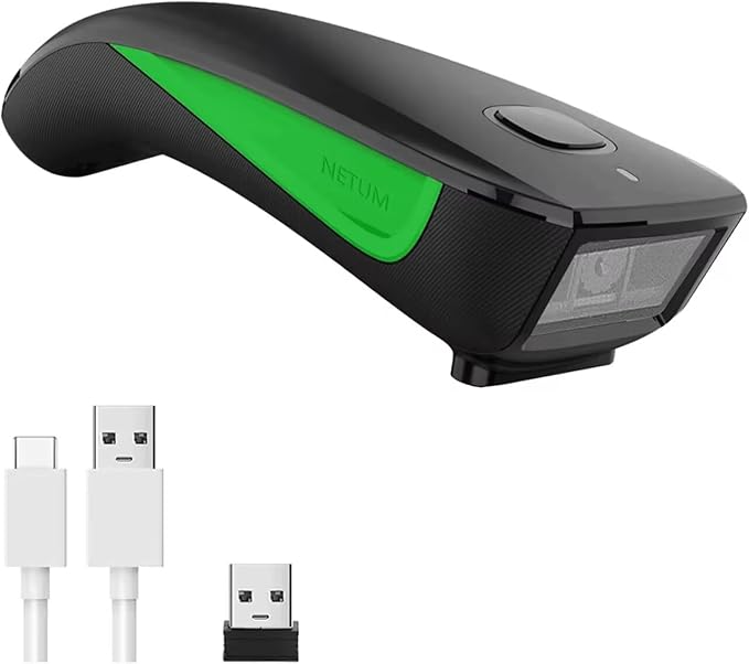 NETUM Mini Barcode Scanner Bluetooth Compatible, Small Portable USB Bar Code by NETUM