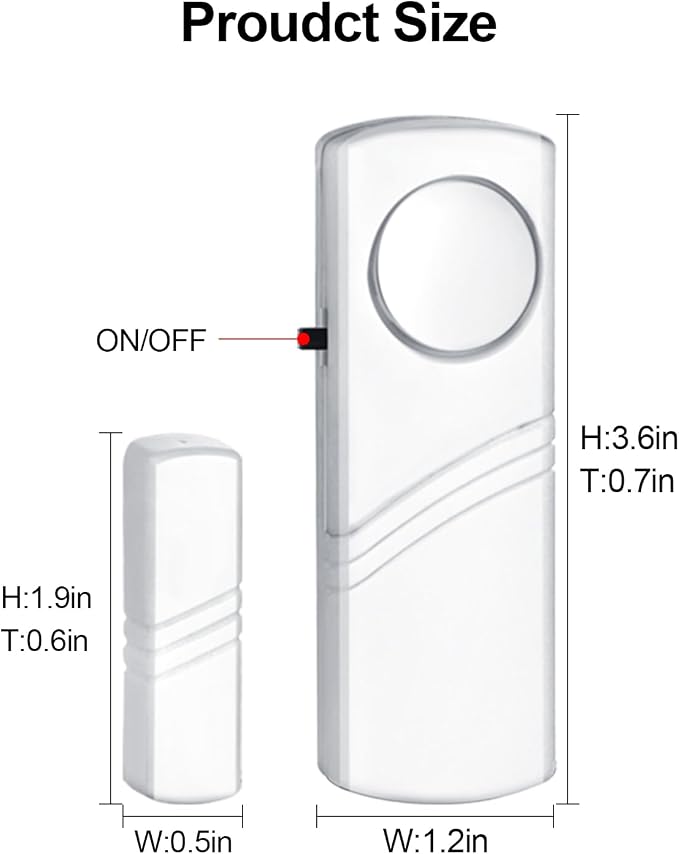 Door Window Alarm, 95DB Door Alarms - Image 5
