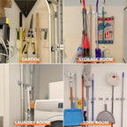 reliahom Broom Holder Wall Mount Mop Hanger Tools organizer 5Racks 4Hooks - Image 5