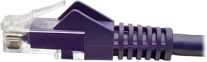 Tripp Lite Cat6 Gigabit Ethernet Snagless Molded Patch Cable UTP Purple RJ45 - Image 5