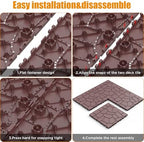 Patio Deck Tiles, Interlocking Deck Tiles, Stone Texture PP Outdoor Floor Tiles - Image 5