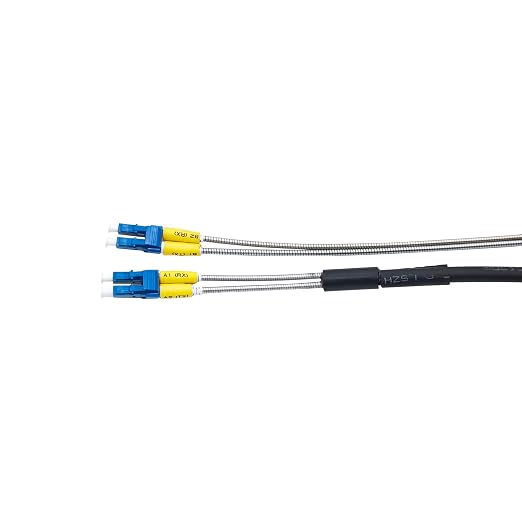 10Gtek 40 Meter LC to LC Outdoor Armored Fiber Patch Cable, Single Mode Duplex - Image 2