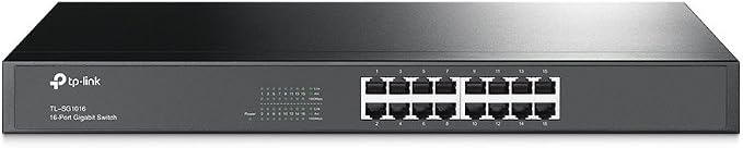 TP-Link TL-SG1016 | 16 Port Gigabit Ethernet Switch | Plug & Play | Sturdy Metal by TP-Link