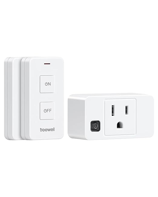 Remote Control Outlet with 2 Remotes, 200FT Long Range Wireless On Off Switch by treewell