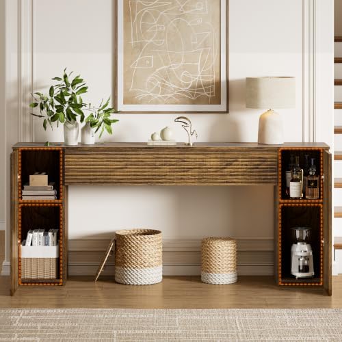 FABATO 70.8” Fluted Long Console Table - Image 6