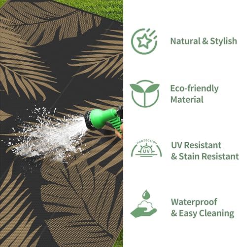 GENIMO Outdoor Rug, Waterproof Plastic Rugs - Image 6
