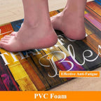 HEBE Anti Fatigue Kitchen Mat Set of 2, Cushioned Kitchen Mats - Image 3