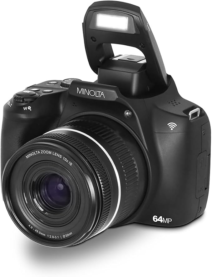 Minolta 64MP Digital Camera – 10x Optical Zoom, 4K Ultra HD Video, Macro - Image 4