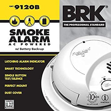 BRK First Alert 9120BFF/ SMI100-AC Smoke Detector, Hardwired Alarm - Image 2