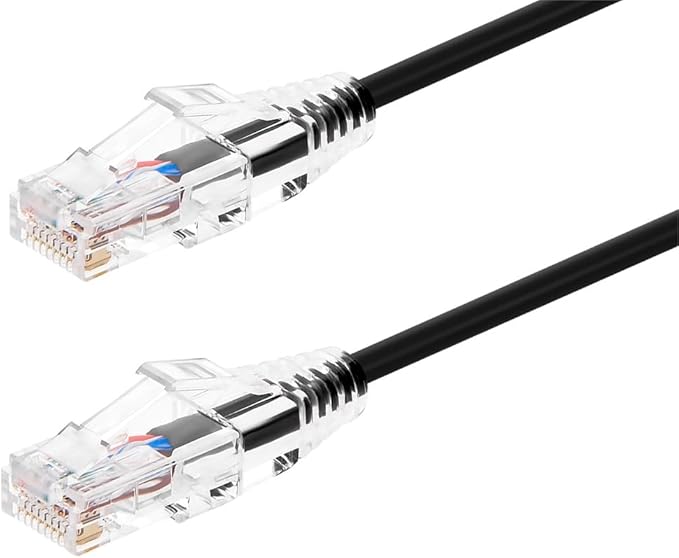 Monoprice Cat6 20ft Black Component Level Patch Cable UTP 28AWG 550MHz Pure by Monoprice