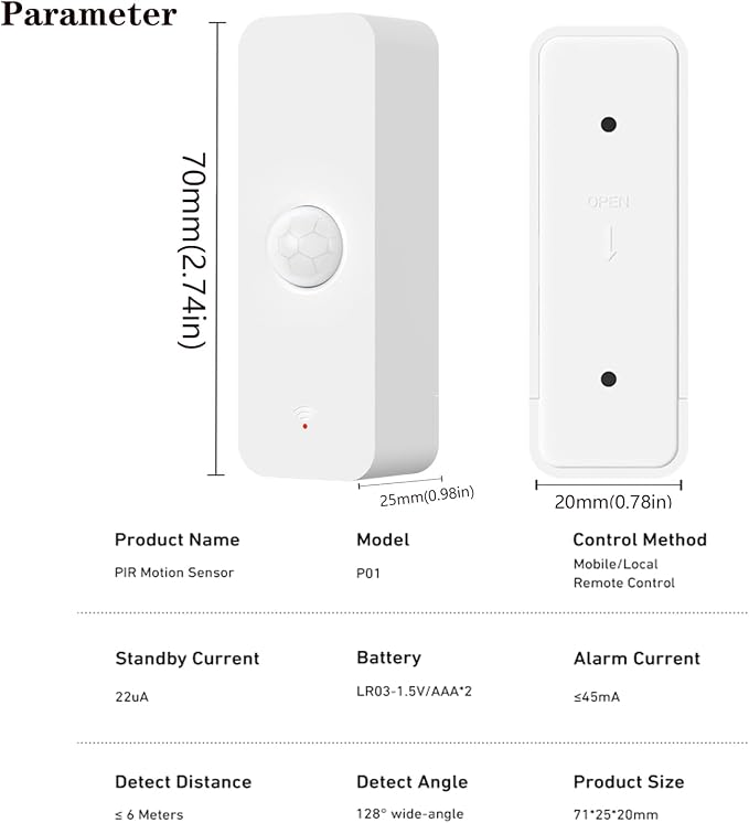Smart PIR Motion Sensor: WiFi Motion Detector - Image 7