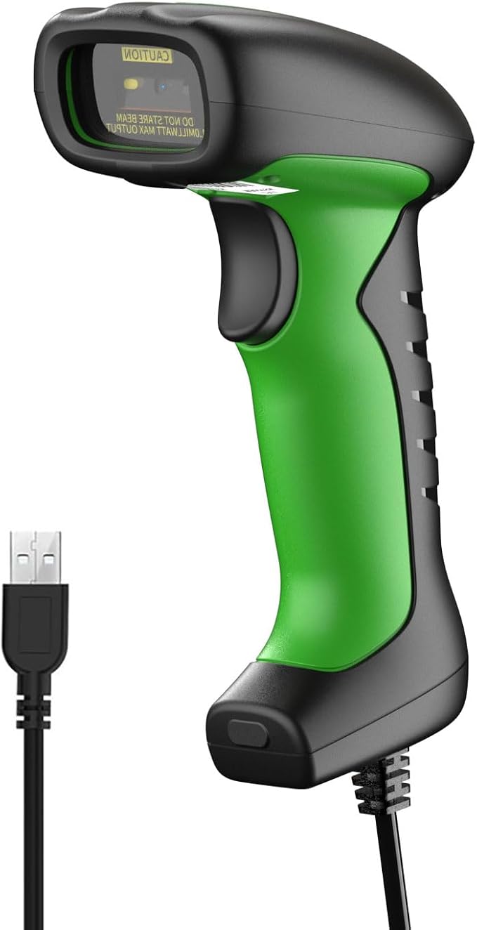 NETUM Industrial Wired QR Barcode Scanner, Hands Free 2D 1D Bar Code Reader by NETUM