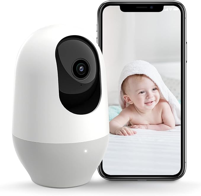 nooie Baby Monitor, WiFi Pet Camera Indoor, 360-degree Wireless IP Camera by nooie