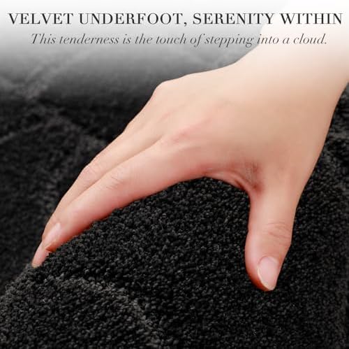 BSICPRO Large Bathroom Rugs, 24X36 Scalloped Bath Mats - Image 2