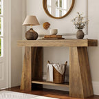 47.24" Farmhouse Entryway Console Table, Narrow Sofa Table Behind Couch by Tohomeor