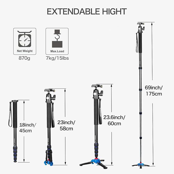 Koolehaoda Camera Aluminum Monopod - Image 5