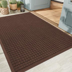 Front Door Mat Outside Entrance, Sturdy Indoor Outdoor Doormat 60x48 by HOMEK