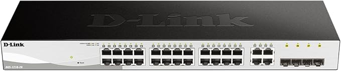 D-Link 28-Port Gigabit Smart Managed Switch | 24 GbE + 4 SFP Combo Ports | L2+ by D-Link