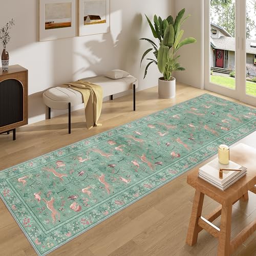 DUKINO 2x8 Washable Runner Rug, Non Slip Animal Kitchen Runner Rug - Image 3