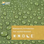 GUARD SHIELD Heavy Duty Tarp 10x12 Feet Green Multi Purpose Thick Waterproof - Image 3