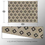 SAND MINE Waterproof Outdoor Rug 9x12 ft, Reversible Plastic Straw Area Rug - Image 2