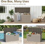 170 Gallon Outdoor Storage Box, Deck Box Waterproof, Toy Storage Bin - Image 5