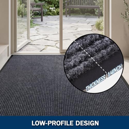 LeapYouth Front Door Mat, Absorbent Dirt Trapper Entry Mat - Image 5