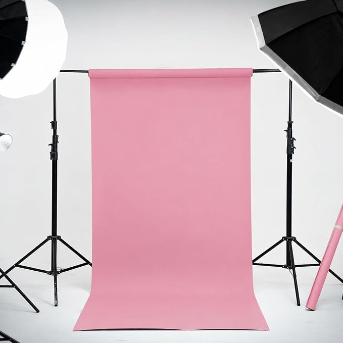 Kate Seamless Paper Backdrop for Photography Pink Backdrop Paper - Image 2