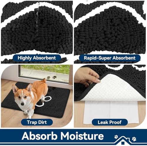 Bcoimo Super Absorbent Dog Door Mat - Image 4